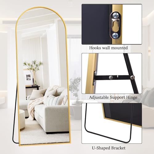 Rowjut Full Length Mirror Arched Floor Length, 71"x26" 5 Rowjut Full Length Mirror Arched Floor Length, 71"x26" - Image 5