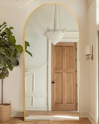 Full Length Mirror with Stand, 76"x34" Arched Full Body 2 Full Length Mirror with Stand, 76"x34" Arched Full Body - Image 2