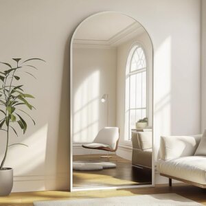TinyTimes 76''x34'' Arched Floor Mirror