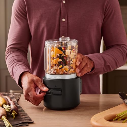 KitchenAid Go™ Cordless Food Chopper – Black Matte, Model KFCR500 (Battery Sold Separately) 2 KitchenAid Go™ Cordless Food Chopper – Black Matte, Model KFCR500 (Battery Sold Separately) - Image 2