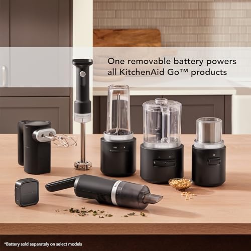 KitchenAid Go™ Cordless Food Chopper – Black Matte, Model KFCR500 (Battery Sold Separately) 8 KitchenAid Go™ Cordless Food Chopper – Black Matte, Model KFCR500 (Battery Sold Separately) - Image 8