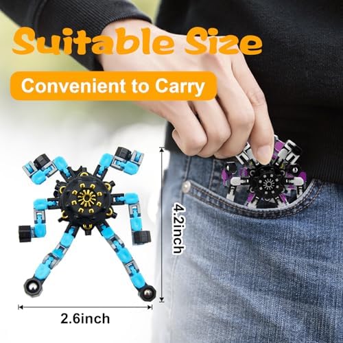 Transformable Fidget Spinner for Kids 36PC, Robot Spinner Sensory Toy. 2 Transformable Fidget Spinner for Kids 36PC, Robot Spinner Sensory Toy. - Image 2