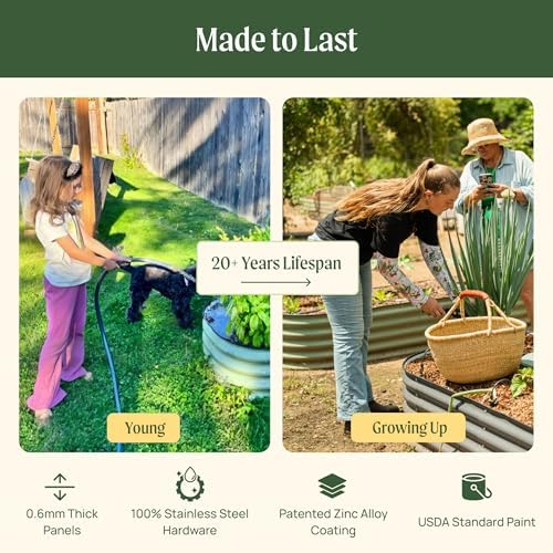 Vego garden Raised Garden Bed Kit, 17" Tall 4 in 1 Modular 5 Vego garden Raised Garden Bed Kit, 17" Tall 4 in 1 Modular - Image 5