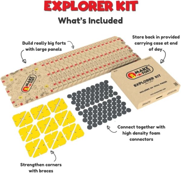Make-A-Fort Explorer Kit ! Build Really Big Forts for Kids ! Endless Play for Ages 4 - Image 7