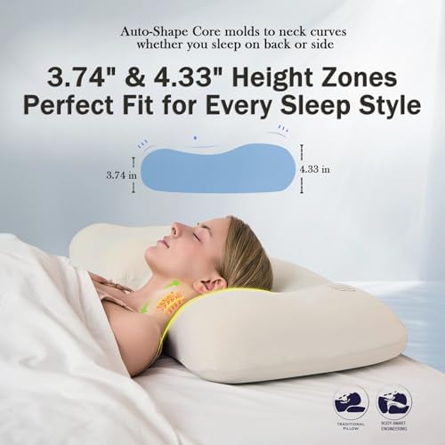 HighBeds Cervical Neck Pillow 320g for Memory Foam – Soft Ergonomic Side Sleeper 7 HighBeds Cervical Neck Pillow 320g for Memory Foam – Soft Ergonomic Side Sleeper - Image 7