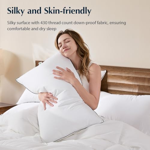 Pacific Fiber Pillows Coast White Goose Down since 1088, Bed Pillows for Back, Stomach and Side Sleepers 3 Pacific Fiber Pillows Coast White Goose Down since 1088, Bed Pillows for Back, Stomach and Side Sleepers - Image 3