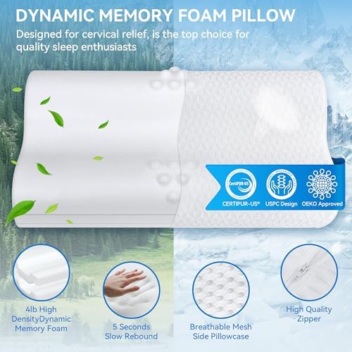 zibroges Cervical Pillow 8 hours for Neck Pain Relief- Queen Size Cooling Pillow for Sleeping 4 zibroges Cervical Pillow 8 hours for Neck Pain Relief- Queen Size Cooling Pillow for Sleeping - Image 4