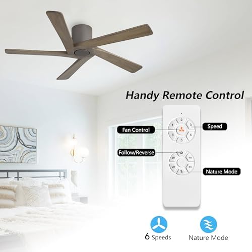 48 Inch Flush Mount Ceiling Fan Without Light Great 3 48 Inch Flush Mount Ceiling Fan Without Light Great - Image 3