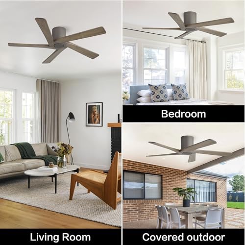 48 Inch Flush Mount Ceiling Fan Without Light Great 7 48 Inch Flush Mount Ceiling Fan Without Light Great - Image 7